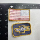 2 Patches USA FLAG + CHEVROLET BOWTIE Car Auto Patches 67WW — photo 2