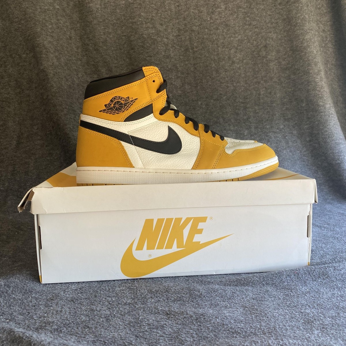 Size 14 - Air Jordan 1 Retro OG High Yellow Ochre for sale online
