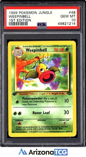Weepinbell (1st Edition) graded PSA 10 for sale on eBay