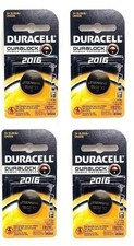 4 Pack Duracell CR2016 3 Volt Battery ECR2016 CR 2016 DL2016