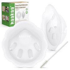 haakaa Petal Soft Silicone Milk Collector Discreet Leak-Protection clear