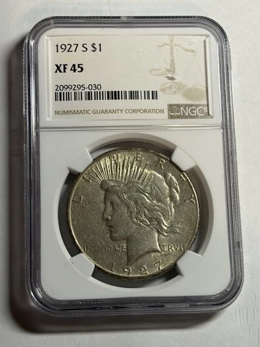 1927 S Peace Silver Dollar NGC XF45 Tough Date