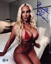 Hot Sexy Nicolette Shea Signed 8x10 Photo Adult Star Authentic Auto Beckett