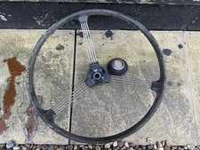 Morris Minor Steering Wheel, With Horn Button, Wire Spoke For Restoration.