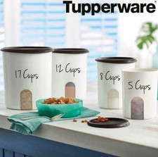 Tupperware One Touch Reminder Storage Caniste...