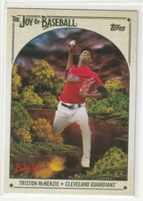 2023 Topps Bob Ross Joy of Baseball #6 Triston McKenzie - Cleveland Guardians