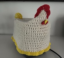 Vintage Crocheted Hen Toaster Cover Granny Core Cottage Core Farmhouse Chicken