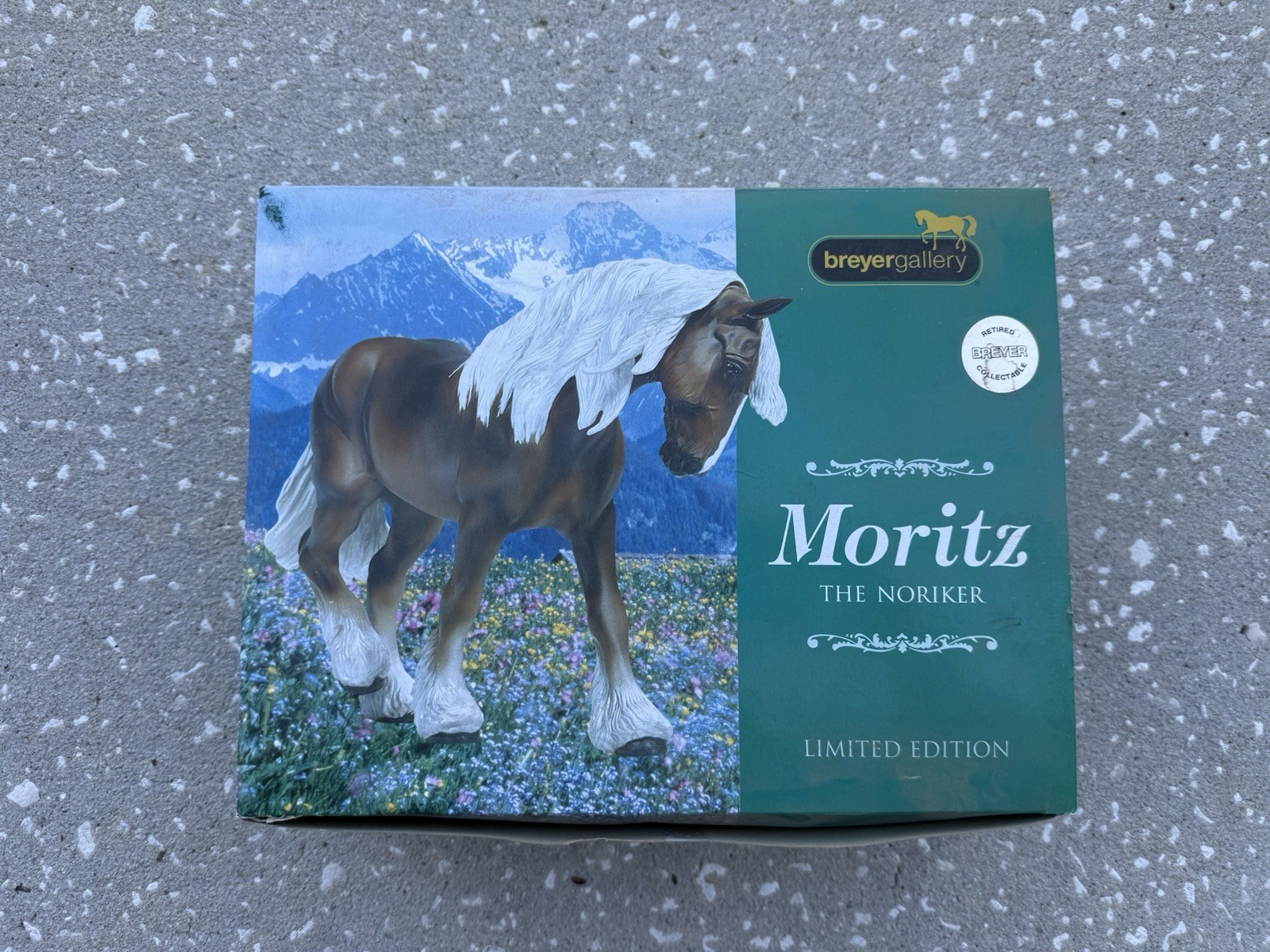 New NIB Retired Breyer Horse #8129 Moritz Fine Porcelain Noriker Othello Draft