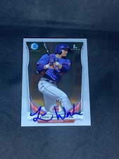 LeVon Washington 2014 Bowman Chrome Prospects #BCP42 Indians Auto Signed Card