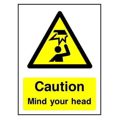 Vorsicht Mind Your Head Schild oder Aufkleber | GENE0065