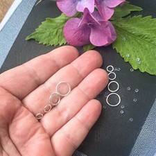 4-Piece Sterling Silver Dome End Cap Connectors - 3.8mm For Tassels, Pendants & Jewelry Making