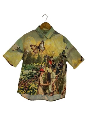 Whimsy Short Sleeve Shirt BEAUTIFUL PEOPLE BD M COTTON Yellow Used 