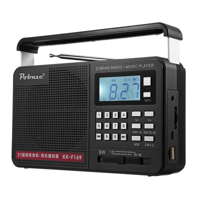 rechargeable tf lcd mp3 speaker sw usb fm portable player radio digital am