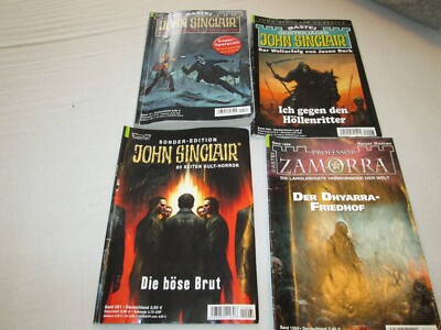 7 Bastei Horror Romane John Sinclair  TB Edition, classics Prof zamorra