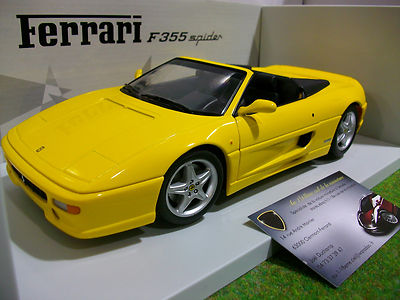 FERRARI F355 SPIDER 1994 cabriolet jaune 1/18 UT MODELS 180074031