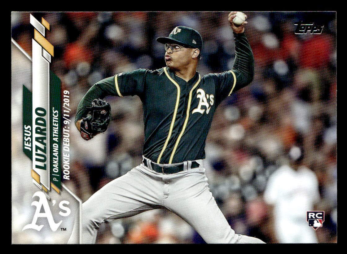 Jesus Luzardo 2020 Topps Update Rookie Card #U-94 Oakland Athletics
