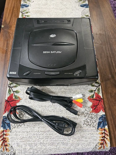 Sega Saturn Console MK-80000 W/ cables TESTED & WORKS