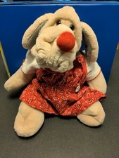 vintage Ganz Bros. 16" Wrinkles dog blood hound puppet EXC. condition