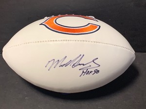mike singletary signed football