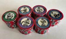 1997 NFL Playoff Absolute Beginnings Football Poker Chips RED - YOU PICK