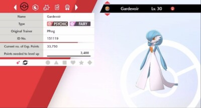 Pokemon Schwert & Schild Shiny Gardevoir 6IV Max EVs