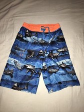 Vintage Op Shorts With Sharks Boys Size14/16