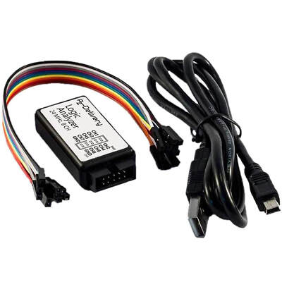 8 Kanal Logic Analyzer + Mini USB Verbindungskabel + 10 Poligem Flachbandkabel