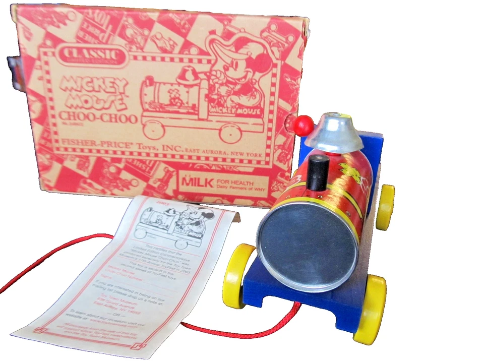 2003 Disney Fisher-Price Mickey Mouse Choo-Choo #2-00432 с оригинальной коробкой   - Изображение 2 из 4