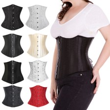 Women's Heavy Duty Steel Boned Corset Underbust Waist Training Corset Plus Size