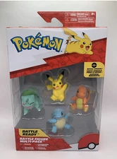 Pokemon Battle Figure Multi-Pack 4 Figures *SEALED* Pikachu Charmander Bulbasaur
