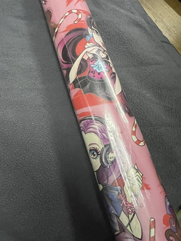 Monster High Gift Wrap Wrapping Paper American Greetings 70 sq Ft Mattel 2017 - Image 2 of 2