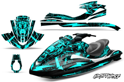 Jet Ski Graphics Decals Stickers For Yamaha Wave Runner 2002-2005 NIGHTWOLF MT