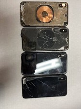 Lot 4 iPhone X Different Colors Broken Back Housing Frame For A1901