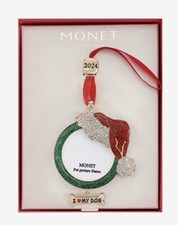 Very Cute Brand New Monet "I Love My Dog" Picture Frame Christmas Ornament Boxed