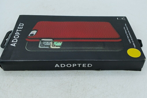 ADOPTED Leather Folio Flip Case For iPhone 6 Plus Cayenne/Gunmetal. PC447 - Picture 11 of 14