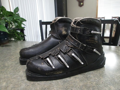 VTG GARMONT Black Leather Ski Boots 