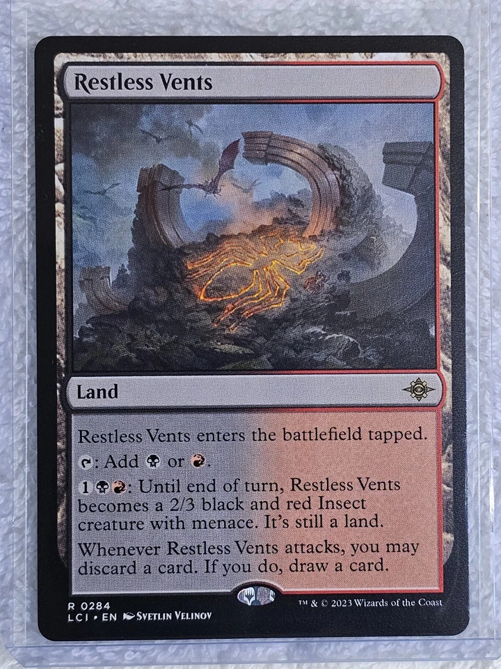 MTG Restless Vents - The Lost Caverns of Ixalan #284 Card Rare NM - Image 4 of 4
