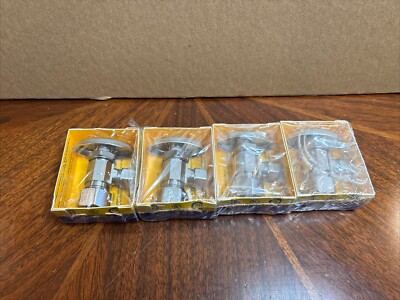 4x BrassCraft OCR19 C 1/2'' In 3/8'' OD Outlet Comp Angle Stop Valve CHROME NEW!
