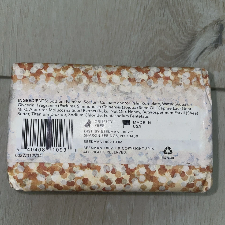 Jabón en barra de leche de cabra Beekman 1802 - miel y azahar grande 9,0 oz 255 g NUEVO Foto 4 de 4