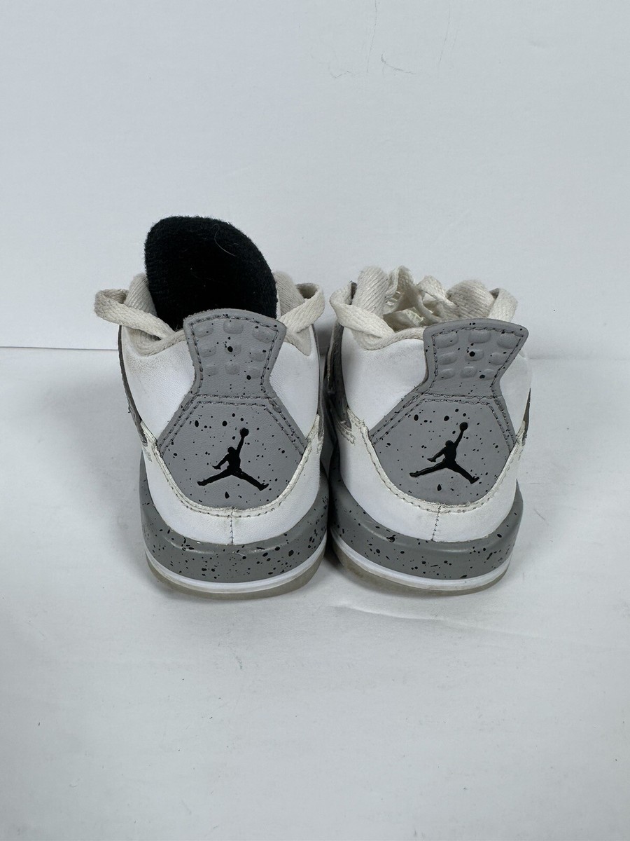 Nike Air Jordan 4 White Cement Size 6C Baby Toddler | eBay