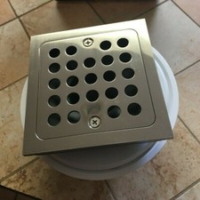 Signature Hardware 446695 Menlo Shower Drain Strainer Brushed Nickel