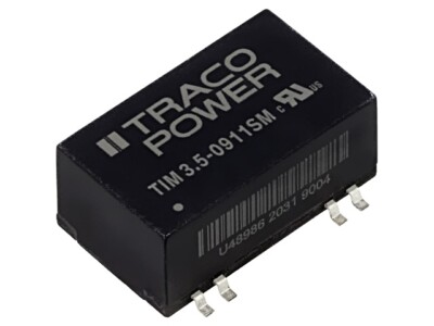 TIM 3.5-0911SM Wandler: DC/DC 3,5W UEing: 4,5-12V 5VDC IAusg: 700mA SMD 7g TRACO