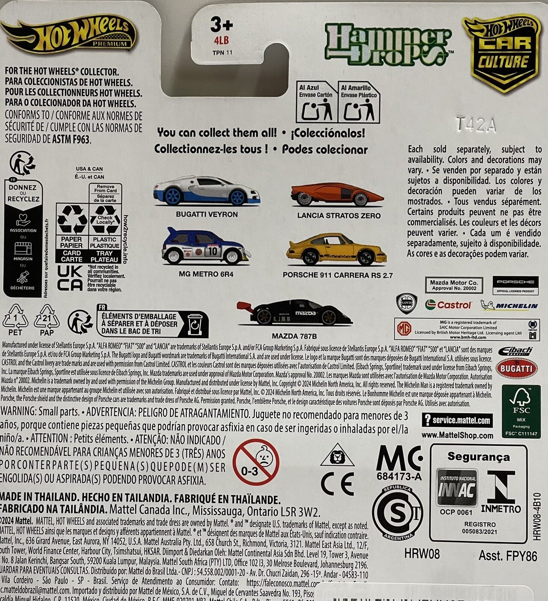 2025 hot wheels premium car culture hammer drop mazda 787B | eBay
