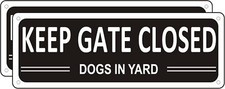 Please Close Gate Sign, 2 Pack Keep Closed Sign-03B