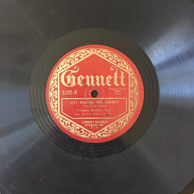 TREMAINE BROTHERS Melbourne Trio 78rpm GENNETT 3205  Sleepy Time Gal 1925 V+