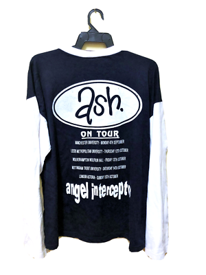 VINTAGE 90s ASH 1977 BRITPOP INDIE ROCK TOUR CONCERT T-SHIRT VINTAGE 90s ASH 1977 BRITPOP INDIE ROCK TOUR CONCERT T-SHIRT