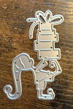 Elf With Gifts Christmas Metal Cutting Die Card Scrapbook Journal 4829 Tonya