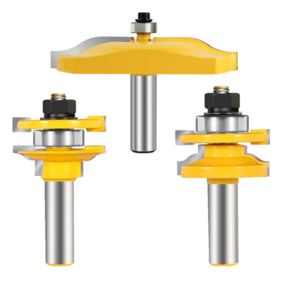 Ogee 3 Bit Router Bit Set Cabinet Door Wood Cove Raised Panel Cutter 1/ ...