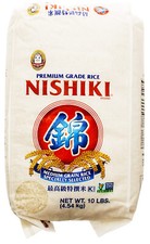 Nishiki Premium Grade Sushi Rice White Medium Grain Rice - 10 lbs (Pack of 1)...