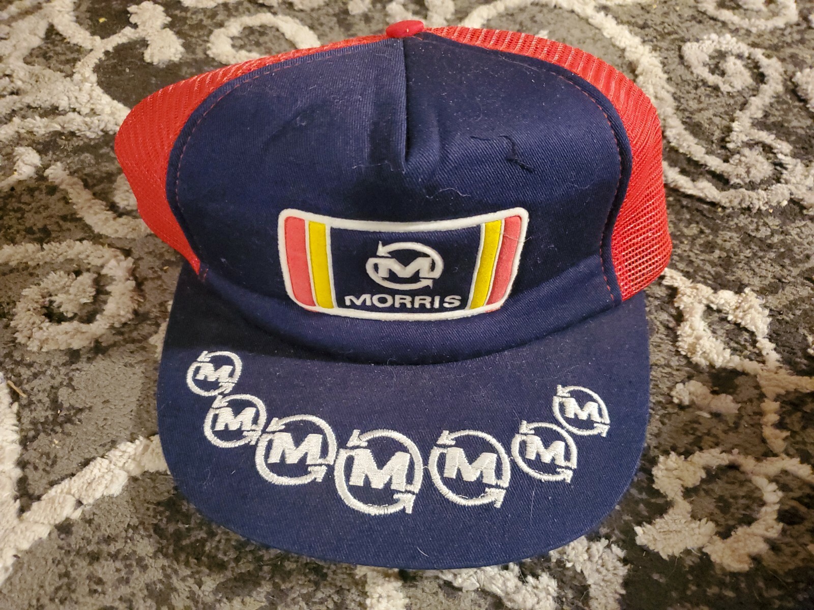 Vtg Morris Industries Patch Trucker Hat K Brand Cap Agriculture